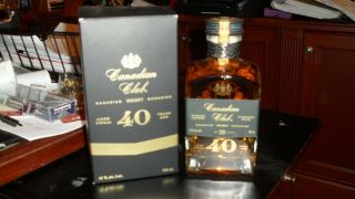Canadian Club Whiskey Bottle Aged 40 Years Bottle 750 Ml Canada