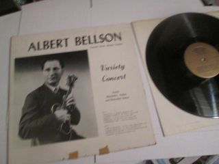 Albert Bellson Concert Lp Banjo Mandolin,  Hawaiian Guitar Scarce Private Record