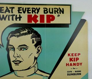 Vtg 1930 ' s Art Deco RX KIP Counter Top Cardboard Advertising Poster 5