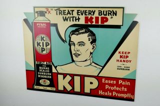 Vtg 1930 ' s Art Deco RX KIP Counter Top Cardboard Advertising Poster 8
