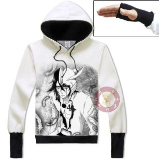 Anime Bleach Ulquiorra Pullover Jacket Cosplay Hoodie Unisex Coat X - Y - Z28