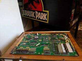 Jurassic Park Mpu Board Data East Pinball Machines Parts Only,  No Acid Damage