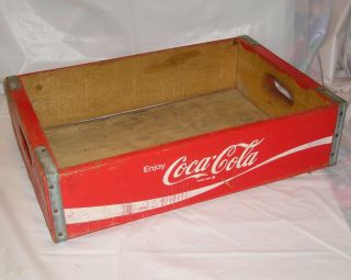 Vintage Coca - Cola Coke Wooden Crate - Holds 12 - 16 Oz Bottles - 18 " X 12 " X 5 "