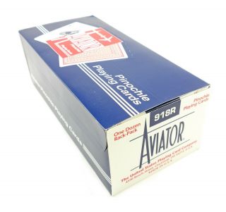 Aviator Pinochle Playing Cards 918r 12 Decks 6 Blue,  6 Red