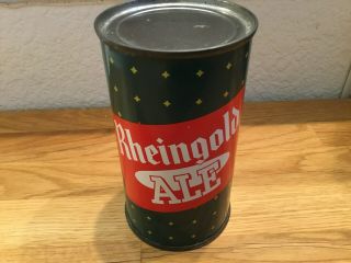 Rheingold Ale (123 - 29 Or 30) Empty Flat Top Beer Can By Liebmann,  York