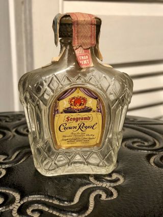 Vintage Seagram Crown Royal Bottle