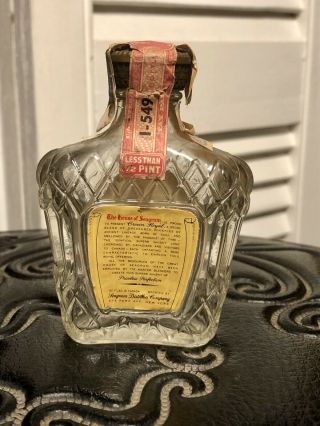 Vintage Seagram Crown Royal Bottle 2