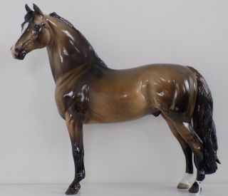 Peter Stone Horse - Jolly Goodwish - Ooak - Dapple Bronze Dun Morgan