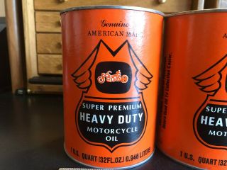 Vintage Spectro Heavy Duty Motorcycle Oil – Empty Oil Can Banks - (2) 2