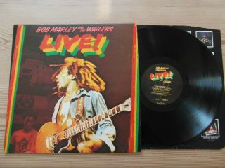 Bob Marley And The Wailers - Live - Island - Audio - Nr Ex Vinyl Lp 1975