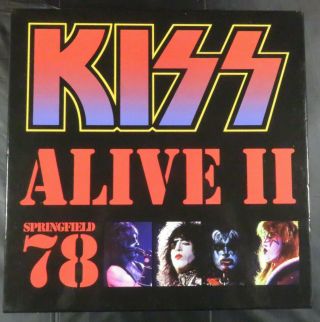 Kiss - Alive Ii Springfield 78 Box Set - 4lp Picture Disc,  Book,  Photos,  Poster