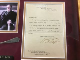 President William H.  Taft Signed 1908 2