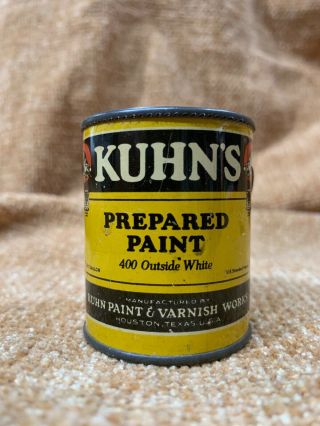 Rare Kuhn’s Prepared Paint Advertising Can Coon Can Vintage Antique