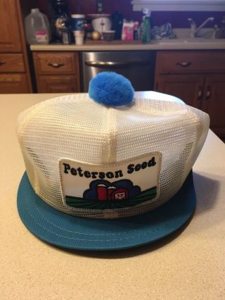 Vintage Peterson Seed Hat Made In The Usa Nos