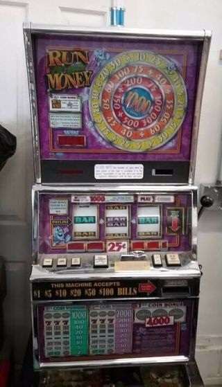 Real,  Fully Functional Slot Machine With Pull Handle -