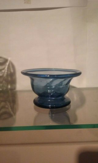 12 Rib Baby Blue Salt Probably Pittsburgh 19th Cent Wow