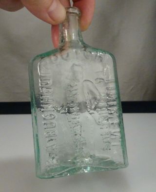 Antique Glass Bottle Buckhout Liniment Saratoga - 57029 2