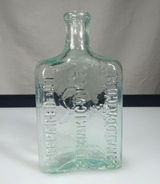 Antique Glass Bottle Buckhout Liniment Saratoga - 57029 4