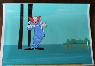 Bozo The Clown Animation Cel Hand Painted Background 109 Larry Harmon