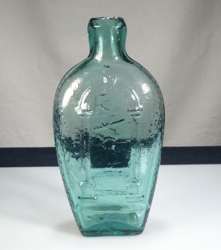 Antique Masonic Glass Flask Bottle - 57025