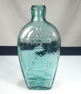 Antique Masonic Glass Flask Bottle - 57025 3