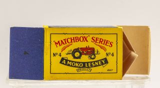 MATCHBOX LESNEY Moko 4B MASSEY HARRIS TRACTOR type B2 5
