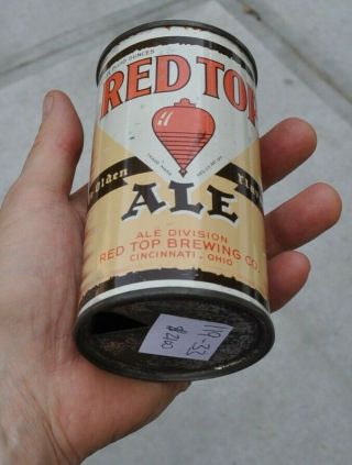 RARE Red Top Instructional Beer Can Lilek 720 5