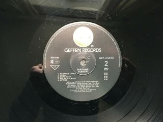 Nirvana Bleach VINYL LP SUBPOP GEF - 24433 1989 3