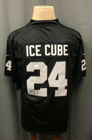 Ice Cube 24 Signed Oakland Raiders Jersey Autographed Auto Sz L Nike Jsa