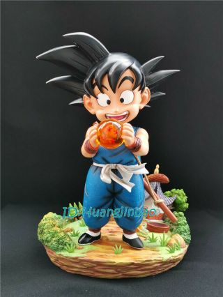 Dragon Ball Child Son Goku With 4 Star Led Light Painted Model Anime GK 5