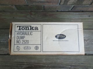 Vintage 1960 ' s ? Box Only Tonka Hydraulic Dump Truck No.  2520 4