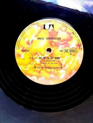 Brass Construction ‎– Get Up To Get Down Music Makes 12 Brazil Very Rare