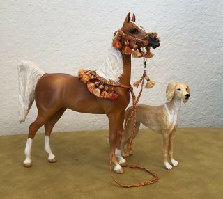 Pf Al Shama Large Traditional Arabian Filly Model Horse By Gina Hall - Anderson