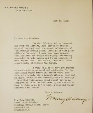 Warren Harding Framed Autographed Signed Letter w/ White House Envelope 2