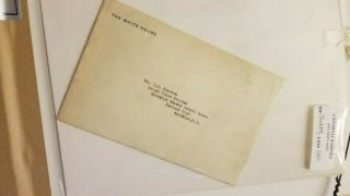 Warren Harding Framed Autographed Signed Letter w/ White House Envelope 3