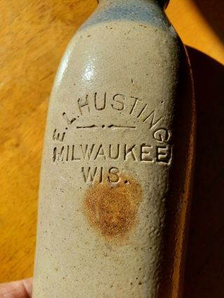 E.  L.  Husting Stoneware Bottle Milwaukee 3