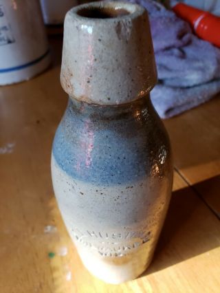 E.  L.  Husting Stoneware Bottle Milwaukee 8