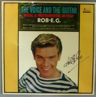 Rob - E.  G.  " The Voice And The Guitar " Australian Festival Label Signed By Rob - E.  G.