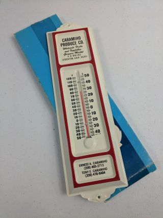 Vintage Collectible Advertising Thermometer - Caramiho Procude Co.