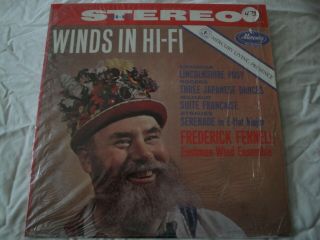 Winds In Hi - Fi Frederick Fennell Eastman Wind Ensemble Vinyl Lp Album Mercury Re