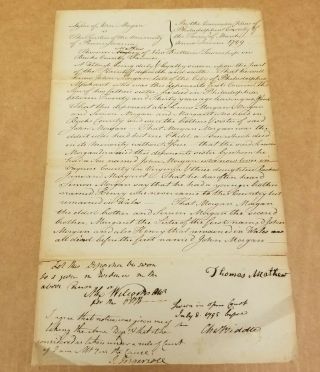 Revolutionary War– Jared Ingersoll Signed Document.  Patriot & Vp Nominee