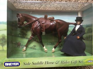 Rare Retired Breyer Horse 1264 Side Saddle Rider Gift Set Strapless Tack Box