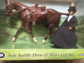 Rare Retired Breyer Horse 1264 Side Saddle Rider Gift Set Strapless Tack Box 7
