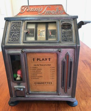 1935 Groetchen Penny Smoke Cigarette Trade Stimulator
