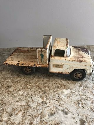 Vintage Tonka Green Giant Stake Bed Truck Parts Or Restore
