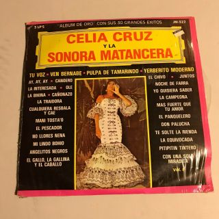 Celia Cruz Y La Sonora Matancera 3 Lp Set Vinyl Lp