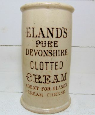 Elands Of Manchester Pure Devonshire Clotted Cream Pot C1900 
