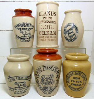 Elands of Manchester Pure Devonshire Clotted Cream Pot c1900 ' s 4