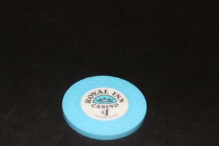 Rare Royal Inn $1 Casino Chip Las Vegas Rated M
