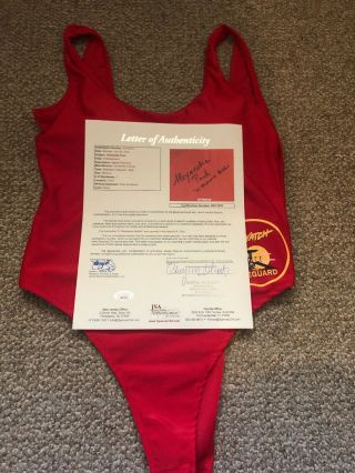 Alexandra Paul Signed Autographed Baywatch Swimsuit Lt.  Holden Insc.  JSA 5